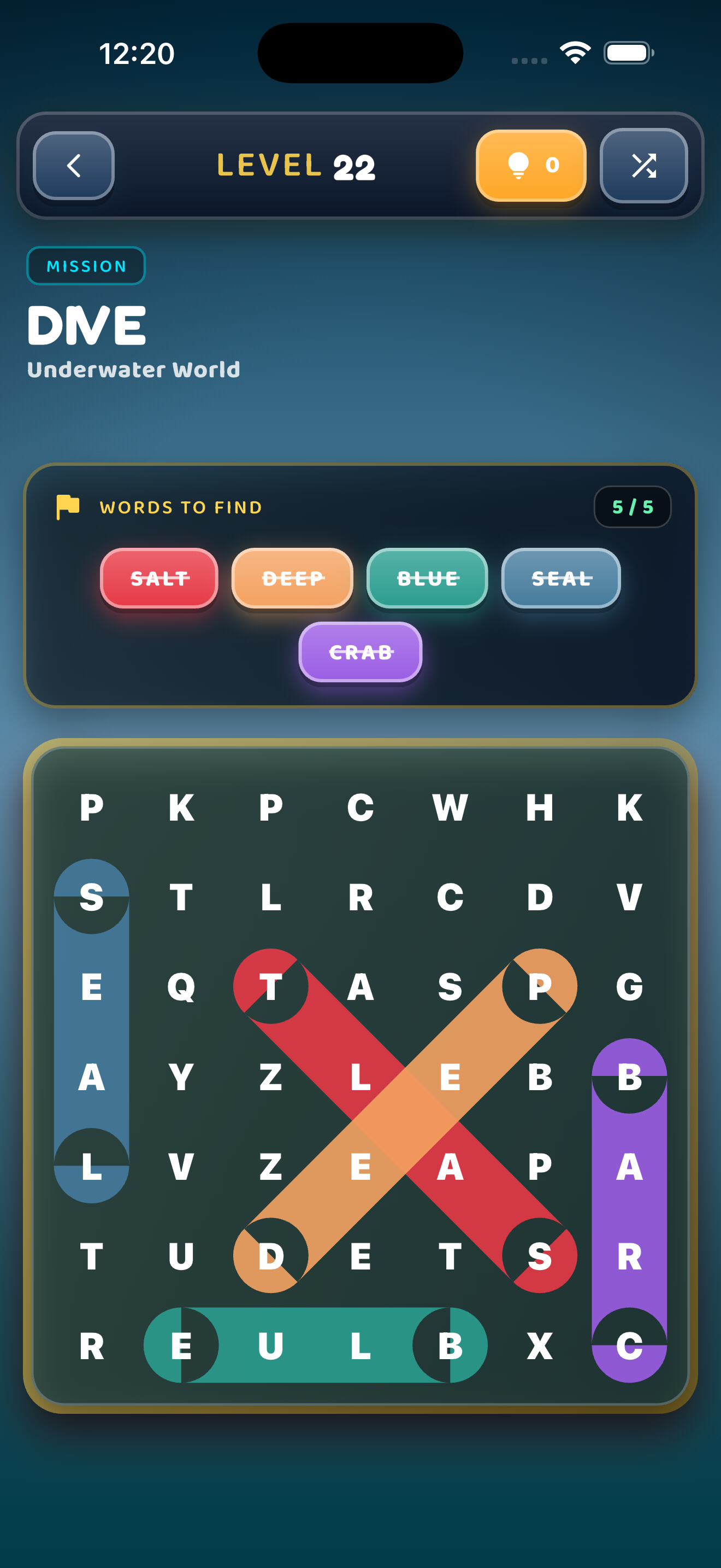 Level Complete Screen